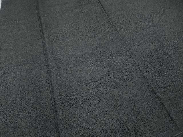 平和屋着物●江戸小紋 雲取り寄せ小紋柄 黒地 正絹 逸品 未使用 CABD7320ut