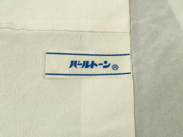 平和屋着物●上質な小紋 総刺繍 菱吉祥文 黒地 金糸 正絹 逸品 CABD7321ut