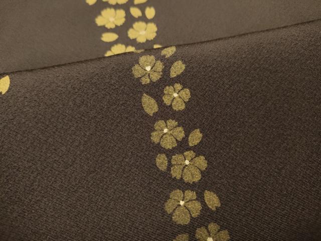 平和屋着物●東京友禅 菅有鬼一 小紋 舞花文 金彩 さが美扱い 正絹 逸品 CABD7324ut