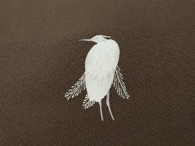 平和屋着物●東京友禅 菅有鬼一 小紋 舞花文 金彩 さが美扱い 正絹 逸品 CABD7324ut