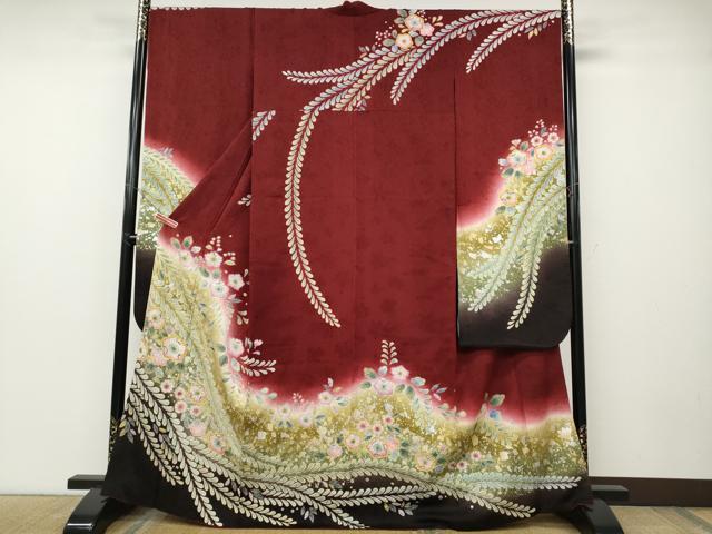 平和屋着物●豪華振袖 辻が花 暈し染め 金銀彩 やまと誂製 正絹 逸品 CABD7326ut