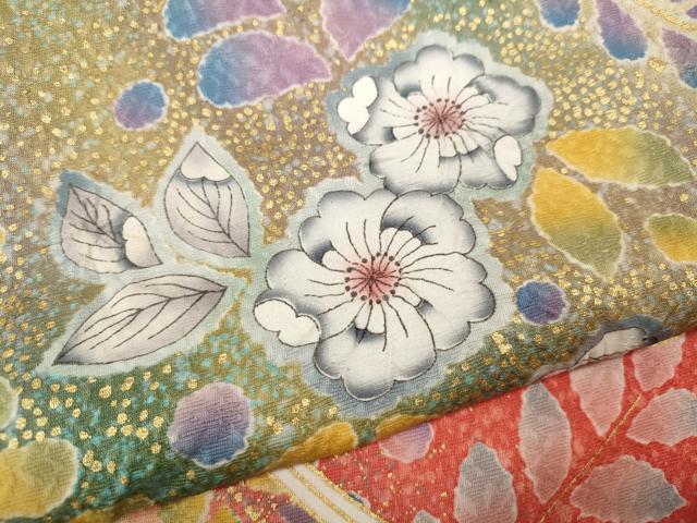平和屋着物●豪華振袖 辻が花 鳳凰 暈し染め 金彩 正絹 逸品 CABD7330ut