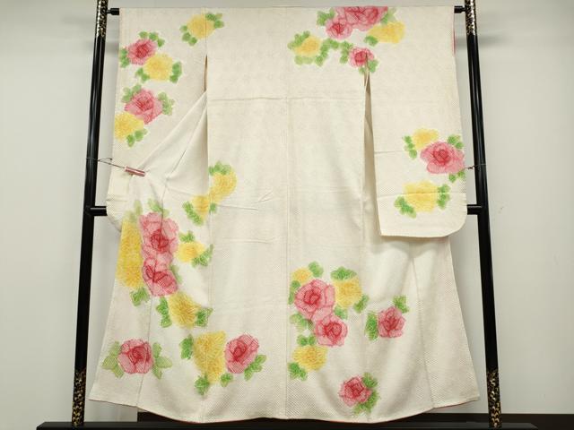 平和屋着物●豪華振袖 総絞り 舞花文 正絹 逸品 CABD7342ut