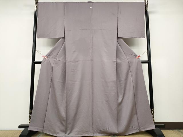 平和屋着物●上質な色無地 舞花地紋 薄色 正絹 逸品 CABD7357ut