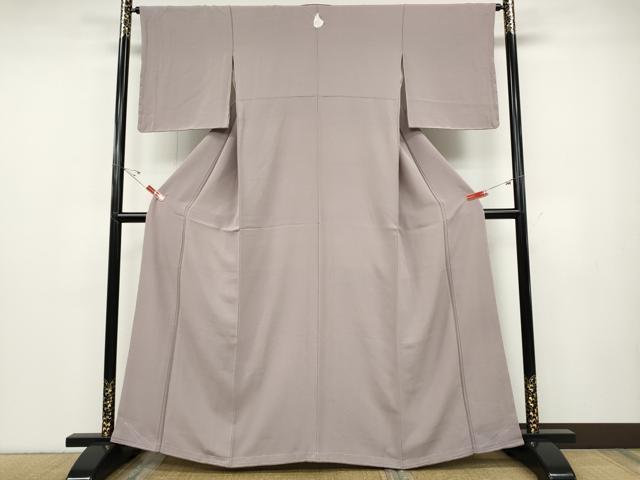 平和屋着物●上質な色無地 薄柿色 正絹 逸品 未使用 CABD7363ut