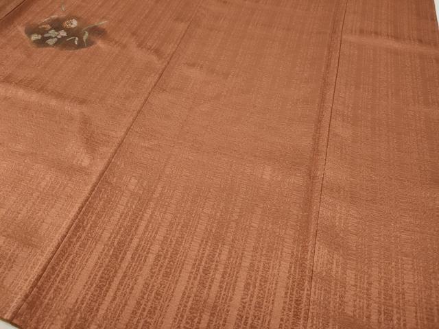 平和屋着物●訪問着 竹屋町刺繍 飛鶴草花文 暈し染め 金彩 正絹 逸品 CABD7373ut