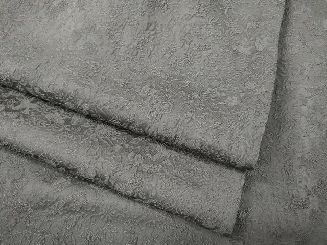 平和屋着物●上質な色無地 草花地紋 薄色 正絹 逸品 CABD7400ut