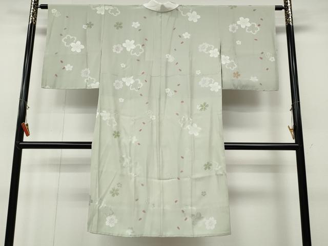 平和屋着物●長襦袢 無双仕立て 舞桜文 正絹 逸品 CABD7410ut