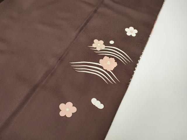 平和屋着物●訪問着 花筏 暈し染め 金彩 正絹 逸品 CABD7415ut