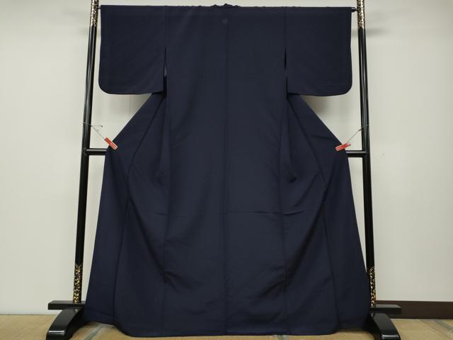 平和屋着物●こむさでもーど・COMME CA DU MODE 色無地 濃鼠色 洗える着物 CABD7469ut