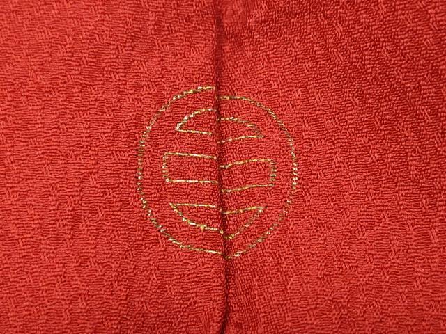 平和屋着物●豪華振袖 色無地 猩々緋色 正絹 逸品 CABD7471ut