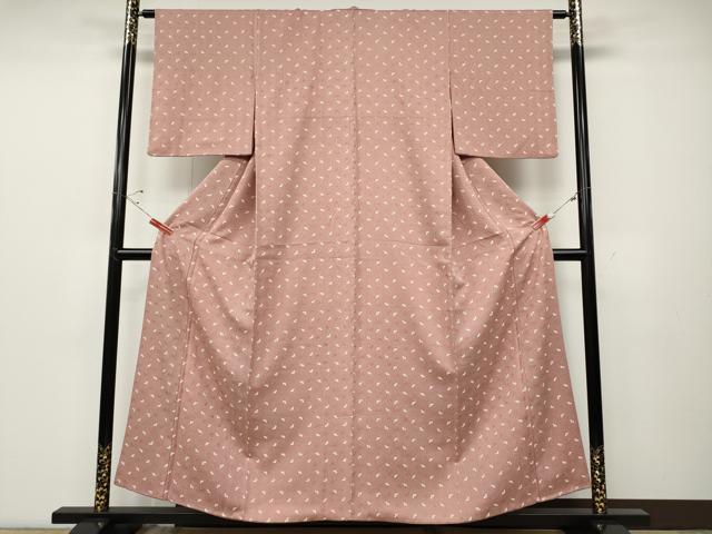 平和屋着物●上質な小紋 蔦の葉立涌文 金彩 正絹 逸品 CABD7478ut