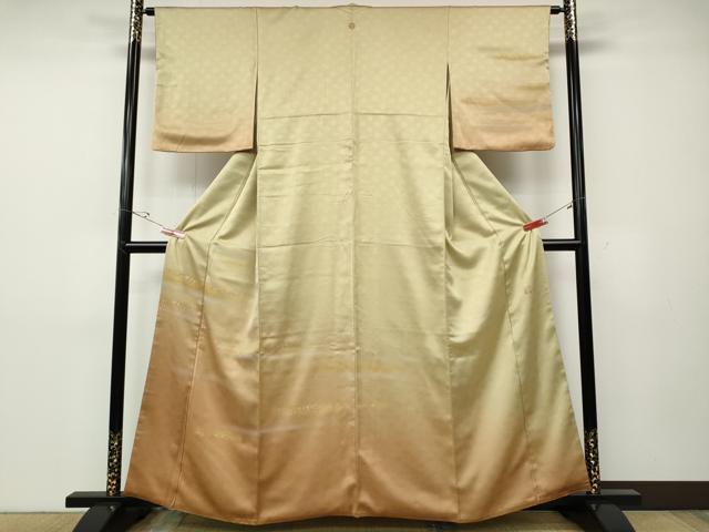 平和屋着物●人間国宝 福田喜三郎 訪問着 箔散らし 暈し染め 金彩 正絹 逸品 CABD7495ut