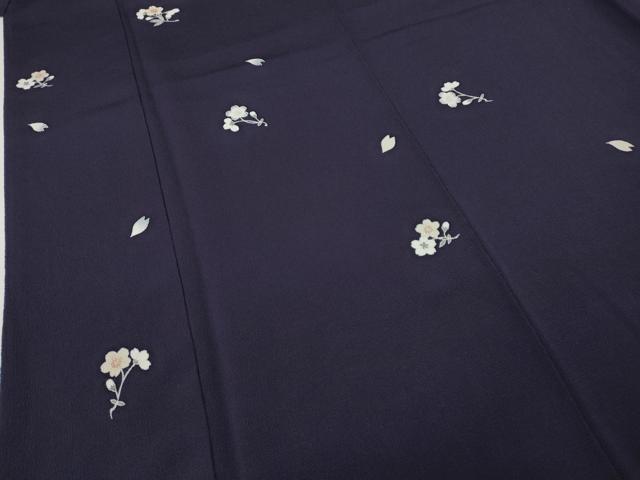 平和屋着物●洛楽人工房 訪問着 舞桜文 鬼しぼ縮緬 正絹 逸品 CABD7499ut