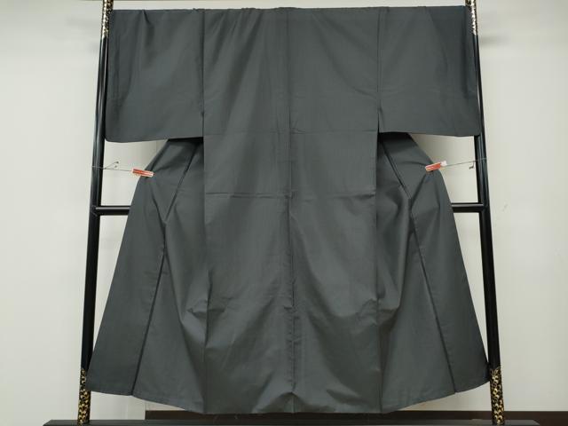 平和屋着物●男性 本場染大島紬 格子柄 キングサイズ 正絹 逸品 CABD7545ut