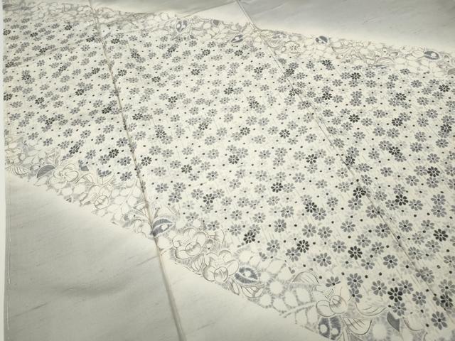 平和屋着物●訪問着 紬地 辻が花 正絹 逸品 CABD7547ut