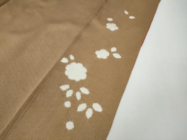 平和屋着物●訪問着 絞り 刺繍 エ霞地紙花文 金彩 正絹 逸品 CABD7550ut