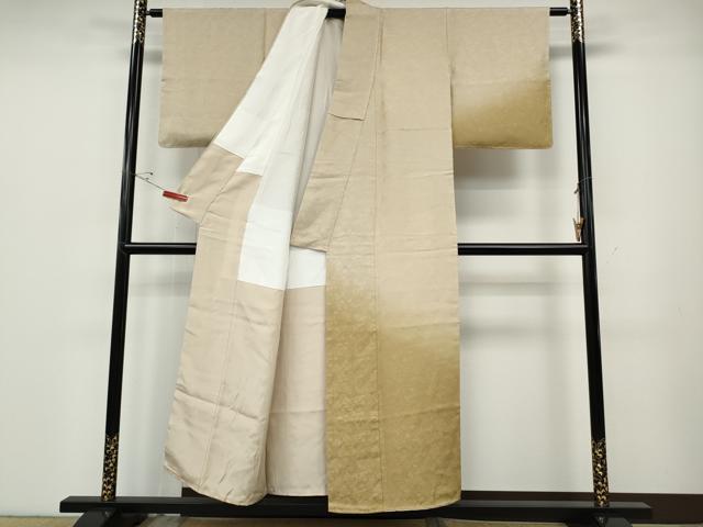 平和屋着物●訪問着 吉祥草花文 暈し染め 正絹 逸品 CABD7557ut