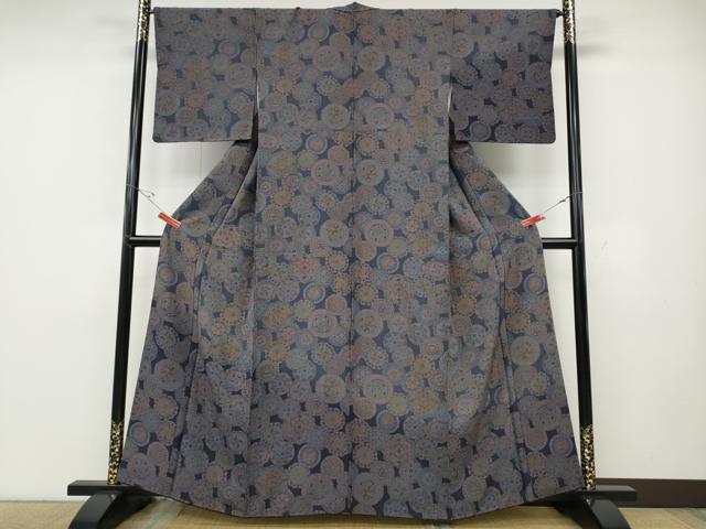 平和屋着物●訪問着 絵皿花文 暈し染め 正絹 逸品 CABD7558ut