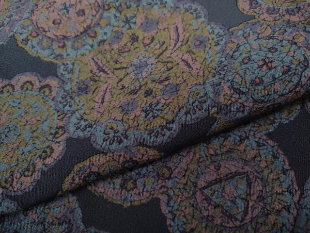 平和屋着物●訪問着 絵皿花文 暈し染め 正絹 逸品 CABD7558ut