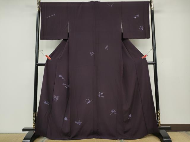 平和屋着物●訪問着 昔話 正絹 逸品 CABD7571ut