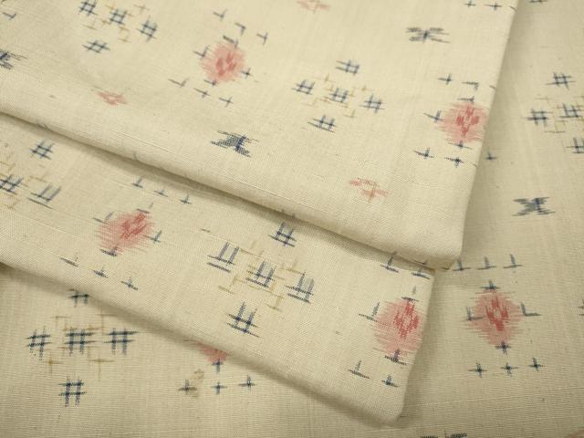 平和屋着物●上質な紬 吉祥文 正絹 逸品 CABD7575ut