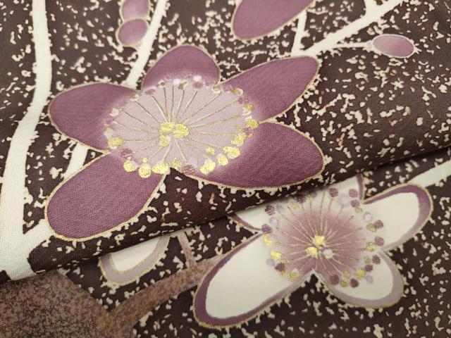 平和屋着物●豪華色留袖 枝花文 金彩 正絹 逸品 CABD7591ut