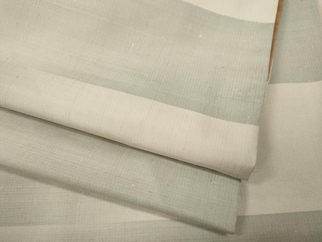 平和屋着物●上質な紬 横段文 正絹 逸品 CABD7593ut