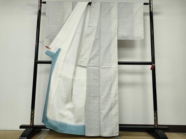 平和屋着物●本場大島紬 白大島 9マルキ 吉祥間道 正絹 逸品 CABD7600ut