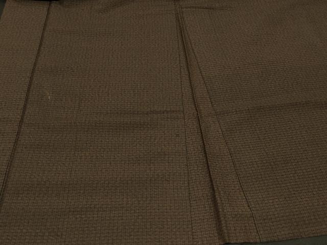 平和屋着物#男性 長羽織 格子柄 正絹 逸品 CABD7646in