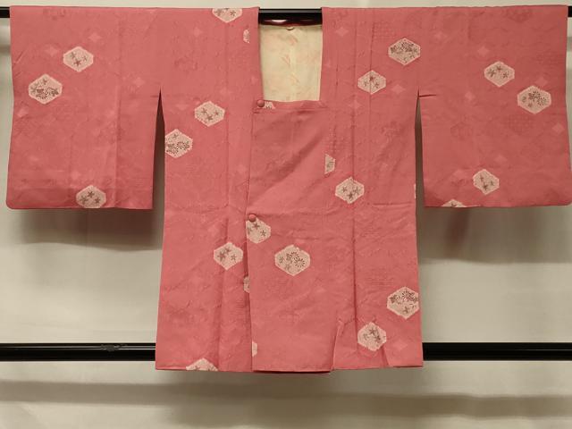 平和屋着物#道行コート 絞り 七宝草花文 正絹 逸品 CABD7688in