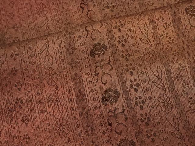 平和屋着物#道行コート 花唐草間道地紋 暈し染め 正絹 逸品 CABD7784in