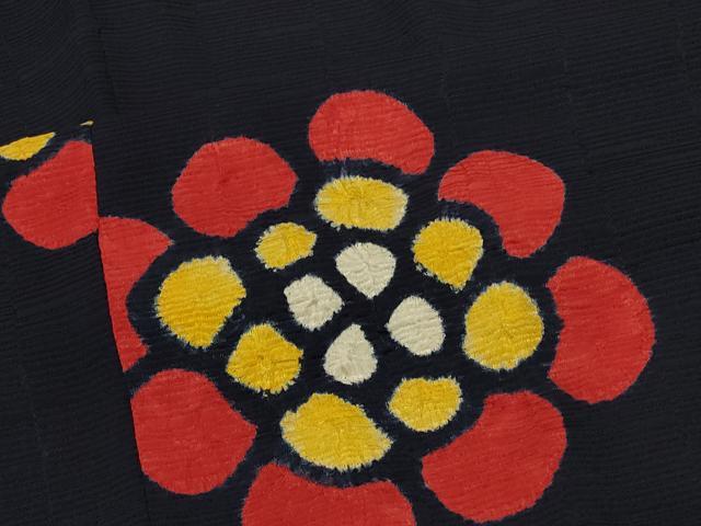 平和屋着物#道行コート 絞り 舞花文 正絹 逸品 CABD7788in
