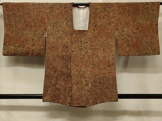 平和屋着物#道行コート 霞草花文 正絹 逸品 CABD7835in