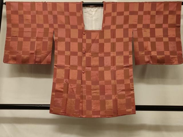 平和屋着物#道行コート 格子柄 やまと誂製 正絹 逸品 未使用 CABD7837in
