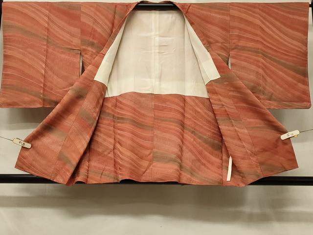 平和屋着物#道行コート 流線文 暈し染め 正絹 逸品 CABD7847in
