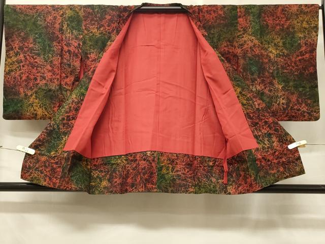 平和屋着物#道行コート 霞文 暈し染め ショール付き 正絹 逸品 CABD7867in