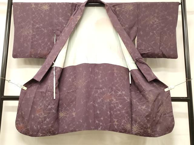 平和屋着物#道中着 寿光織 霞文 銀糸 正絹 逸品 CABD7913in