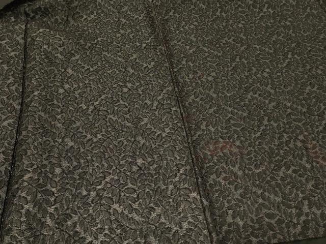 平和屋着物#羽織 枝葉文 黒地 正絹 逸品 CABD7952in