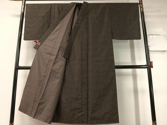 平和屋着物●男性 紬 アンサンブル 霞文 正絹 逸品 未使用 CABD8024vp