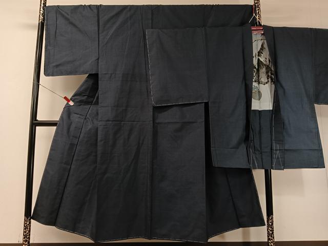 平和屋着物●男性 本場大島紬 アンサンブル 160亀甲 総詰め 正絹 逸品 未使用 CABD8036vp
