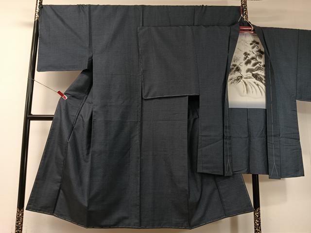 平和屋着物●男性 本場大島紬 アンサンブル 100亀甲 総詰め 正絹 逸品 未使用 CABD8044vp