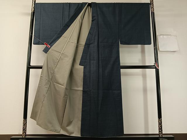 平和屋着物●男性 本場大島紬 アンサンブル 100亀甲 総詰め キングサイズ 正絹 逸品 CABD8051vp