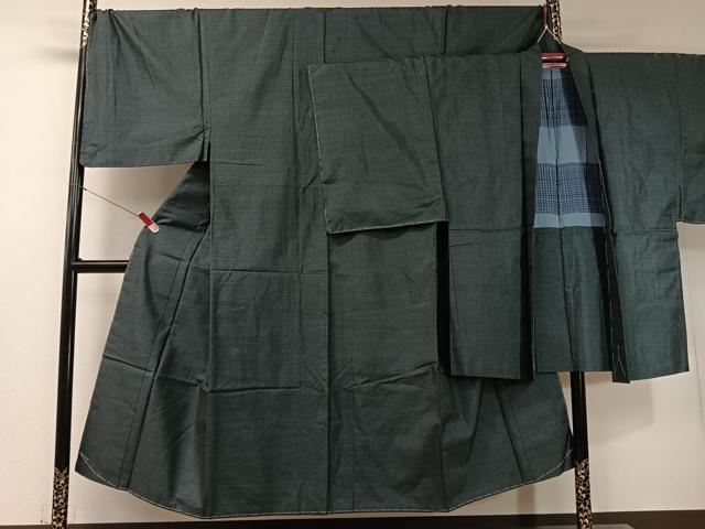 平和屋着物●男性 本場大島紬 アンサンブル 100亀甲 総詰め キングサイズ 正絹 逸品 未使用 CABD8054vp