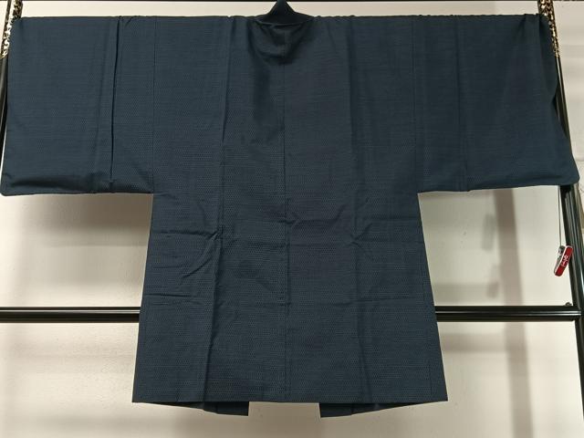平和屋着物●男性 本場大島紬 アンサンブル 長襦袢セット 80亀甲 総詰め 正絹 逸品 CABD8057vp