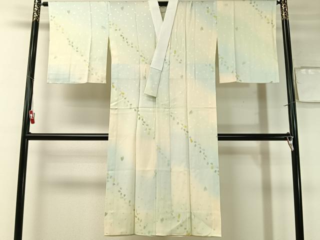 平和屋着物●長襦袢 無双仕立て 舞桜 暈し染め 正絹 逸品 未使用 CABD8060vp