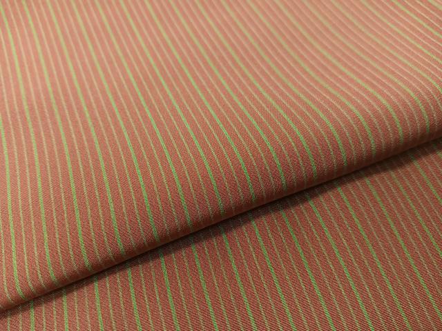 平和屋着物●長襦袢 袷 縞 広衿仕立て 正絹 逸品 未使用 CABD8061vp
