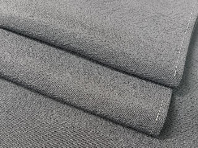 平和屋着物●上質な色無地 藍鼠色 正絹 逸品 未使用 CABD8066vp