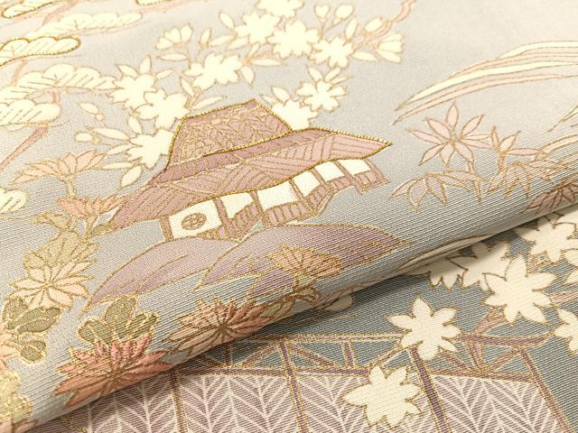 平和屋着物●訪問着 作家物 駒刺繍 松竹梅御所解文 暈し染め 金彩 正絹 逸品 未使用 CABD8109vp