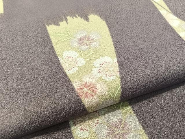 平和屋着物●小紋 短冊花文 洗える着物 CABD8122vp